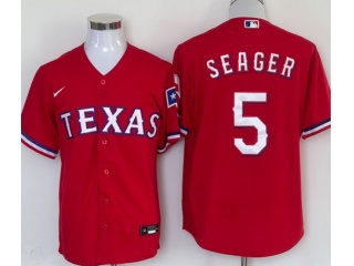 Nike Texas Rangers #5 Corey Seager Cool Base Jersey Red 