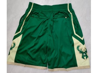 Milwaukee Bucks Throwback Shorts Green