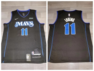 Dallas Mavericks #11 Kyrie Irving 2024 City Jerseys Black