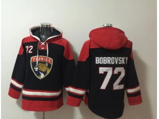 Florida Panthers #72 Sergei Bobrovsky Hoodies Black