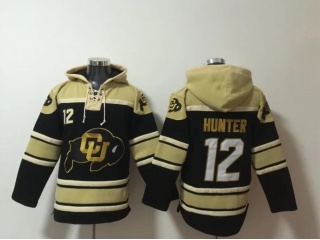 Colorado Buffaloes #12 Travis Hunter Hoodie Black