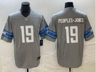 Detroit Lions #19 Donovan Peoples-Jones Vapor Limited Jersey Gray