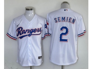 Texas Rangers #2 Marcus Semien Cool Base Jerseys White