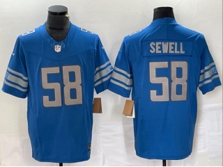 Detroit Lions #58 Penei Sewell Limited Jersey Blue