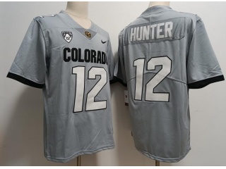Colorado Buffaloes #12 Travis Hunter Limited Jersey Grey