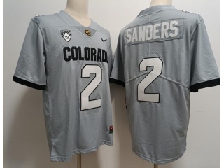 Colorado Buffaloes #2 Shedeur Sanders Limited Jersey Grey