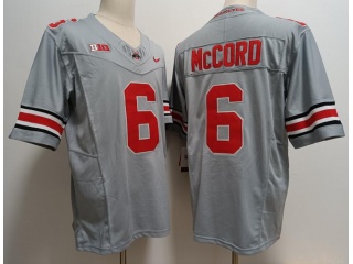 Ohio State Buckeyes #6 Kyle McCord Limited Jersey Grey