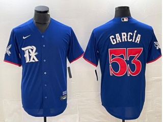 Texas Rangers #53 Adolis García New Style Cool Base Jersey Royal Blue