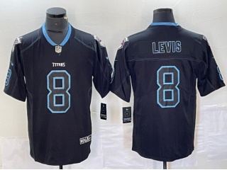 Tennessee Titans #8 Will Levis Lights Out Limited Jersey Black