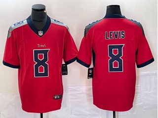Tennessee Titans #8 Will Levis Inverted Limited Jersey Red