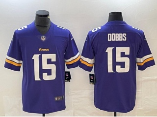Minnesota Vikings #15 Joshua Dobbs Limited Jersey Purple