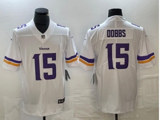 Minnesota Vikings #15 Joshua Dobbs Limited Jersey White 