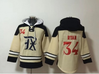 Texas Rangers #34 Nolan Ryan City Hoodie Cream