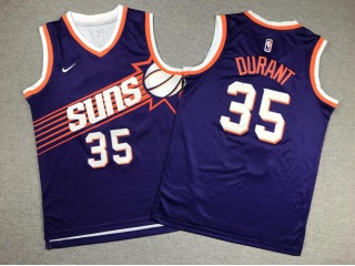 Youth Phoenix Suns #35 Kevin Durant Jersey 2023 Purple