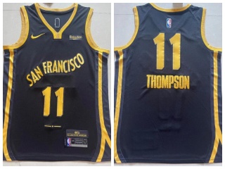 Golden State Warriors #11 Klay Thompson 2024 Jersey Black City