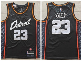 Detroit Pistons #23 Jaden Ivey 2024 City Jersey Black