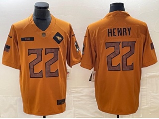 Tennessee Titans #22 Derrick Henry 2023 Salute to Service Limited Jersey Brown