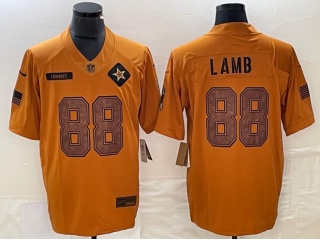 Dallas Cowboys #88 CeeDee Lamb 2023 Salute to Service Limited Jersey Brown