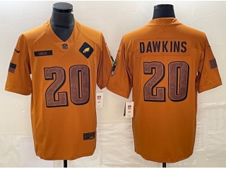 Philadelphia Eagles #20 Brian Dawkins 2023 Salute to Service Limited Jersey Brown