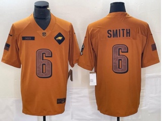 Philadelphia Eagles #6 DeVonta Smith 2023 Salute to Service Limited Jersey Brown