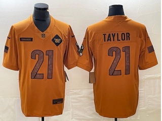 Washington Commanders #21 Sean Taylor 2023 Salute to Service Limited Jersey Brown