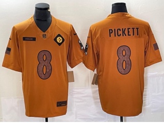 Pittsburgh Steelers #8 Kenny Pickett 2023 Salute to Service Limited Jersey Brown