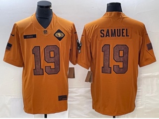 San Francisco 49ers #19 Deebo Samuel 2023 Salute to Service Limited Jersey Brown
