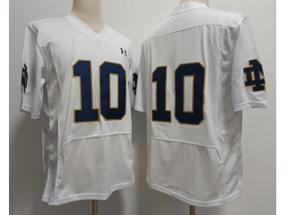 Norte Dame Fighting Irish #10 Jersey White