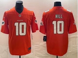 Miami Dolphins #10 Tyreek Hill Baseball Jersey Orange