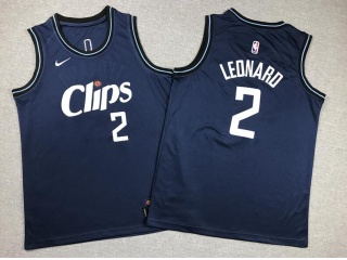 Youth Los Angeles Clippers #2 Kawhi Leonard 2024 City Jersey Blue