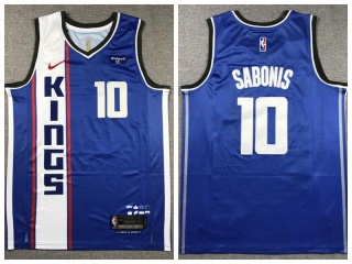 Sacramento Kings #10 Domantas Sabonis 2024 City Jersey Blue