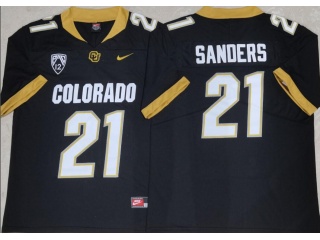 Colorado Buffaloes #21 Shilo Sanders Vapor Limited Jersey Black