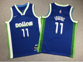 Youth Dallas Mavericks #11 Kyrie Irving 2023 City Jerseys Blue