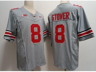 Ohio State Buckeyes #8 Cade Stover Limited Jersey Grey