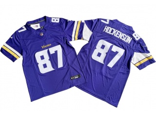 Minnesota Vikings #87 T.J. Hockenson Limited Jersey Purple