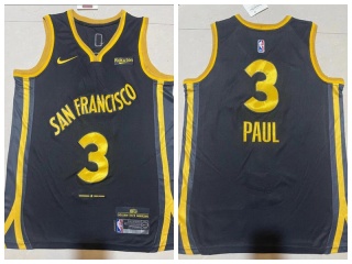 Golden State Warriors #3 Chris Paul 2024 Jersey Black City