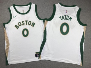 Youth Boston Celtics #0 Jayson Tatum 2023-24 City Jersey White