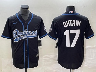 Los Angeles Dodgers #17 Shohei Ohtani Baseball Jersey Black