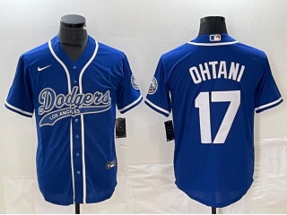 Los Angeles Dodgers #17 Shohei Ohtani Baseball Jersey Blue