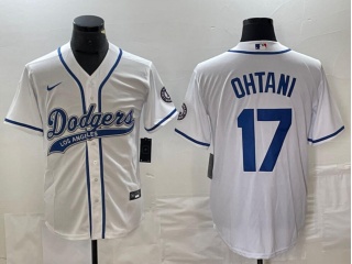 Los Angeles Dodgers #17 Shohei Ohtani Baseball Jersey White