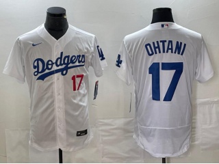 Los Angeles Dodgers #17 Shohei Ohtani Flexbase Jersey White