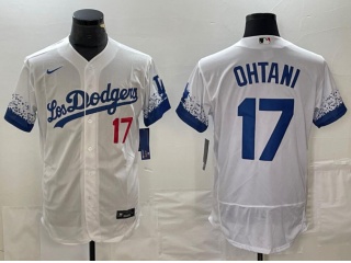 Los Angeles Dodgers #17 Shohei Ohtani City Connect Flexbase Jersey White