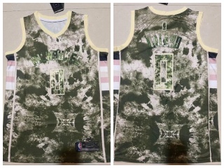 Milwaukee Bucks #0 Damian Lillard Jersey Camo