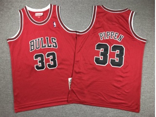 Youth Chicago Bulls #33 Scottie Pippen Throwback Jersey Red