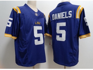 LSU Tigers #5 Jayden Daniels Limited Jersey Purple