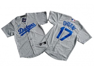 Youth Los Angeles Dodgers #17 Shohei Ohtani Jersey Gray