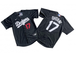 Youth Los Angeles Dodgers #17 Shohei Ohtani Jersey Black