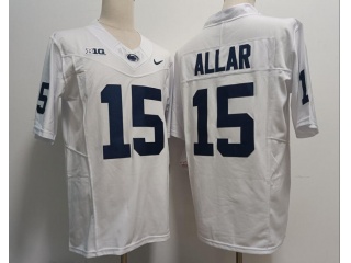 Penn State Nittany Lions #15 Drew Allar Jersey White