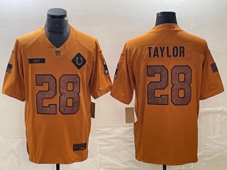 Indianapolis Colts #28 Jonathan Taylor Salute to Service Limited Jersey Brown