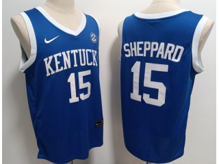 Kentucky Wildcats #15 Reed Sheppard Jersey Blue